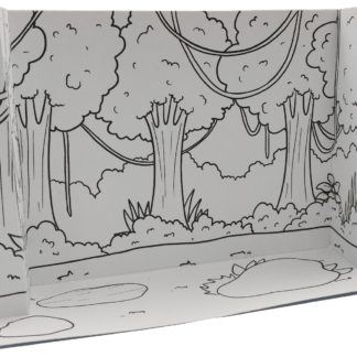 JUNGLE HABITAT - 3D DIORAMA (B/W)