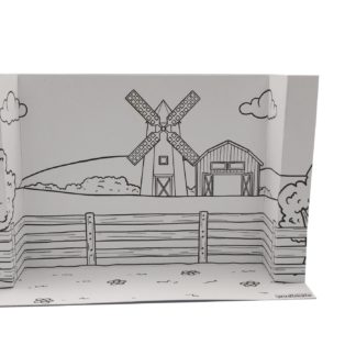 FARM HABITAT - 3D DIORAMA (B/W)