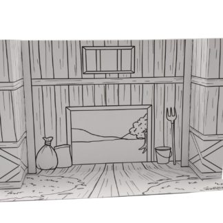 BARN HABITAT - 3D DIORAMA (B/W)