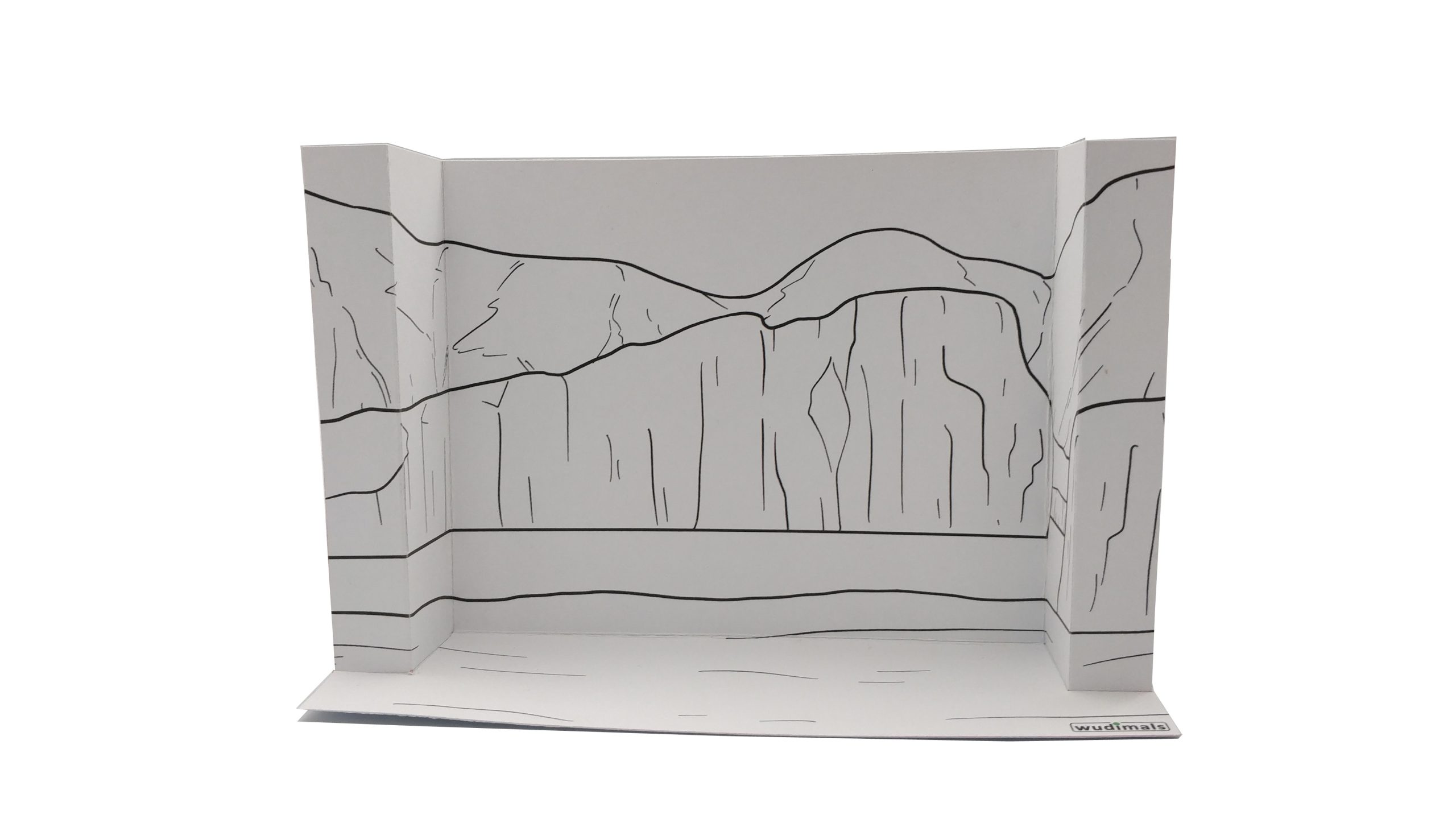 ICESCAPE HABITAT - 3D DIORAMA (B/W)