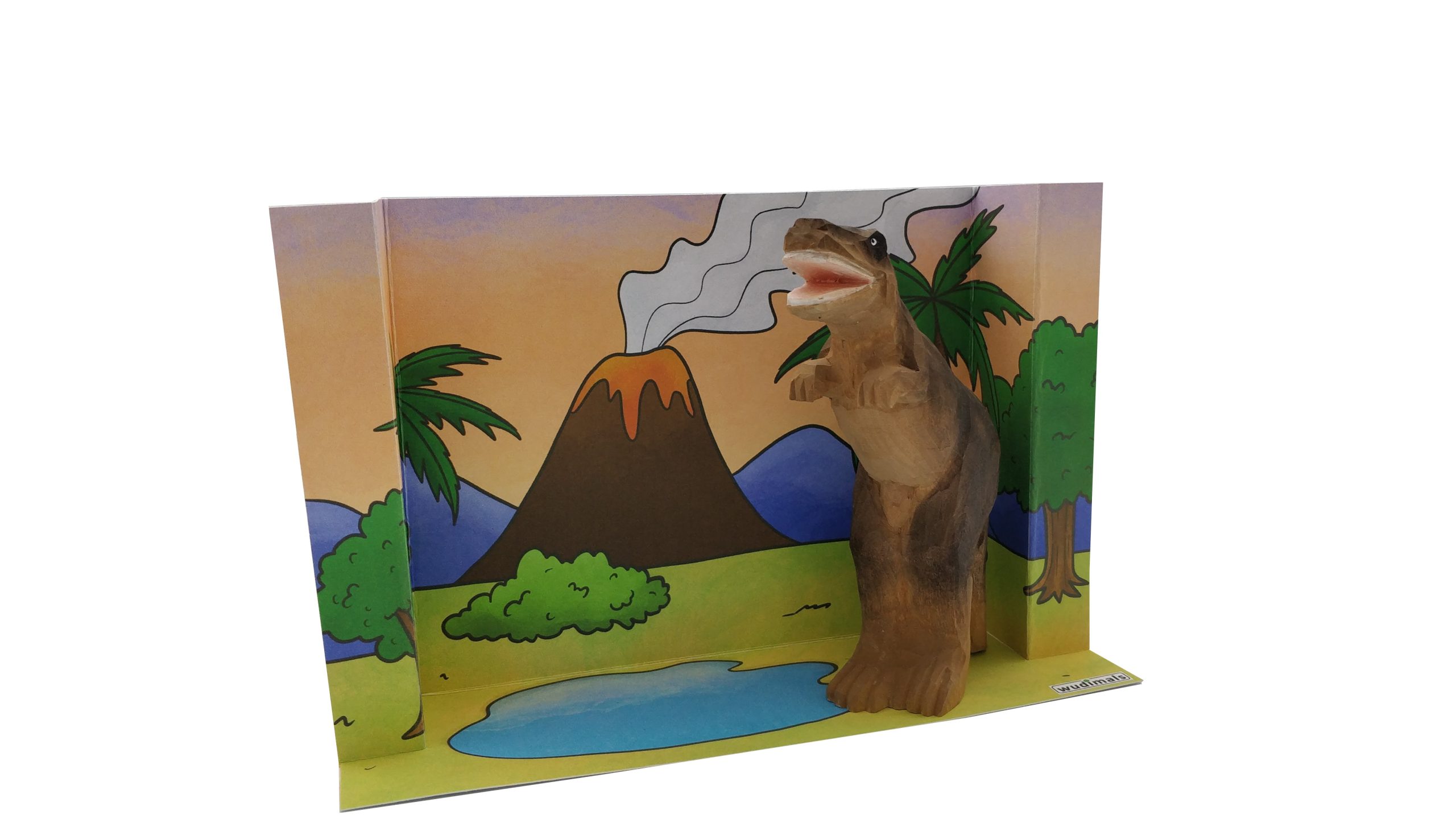 PREHISTORIC HABITAT - 3D DIORAMA (COLOUR)