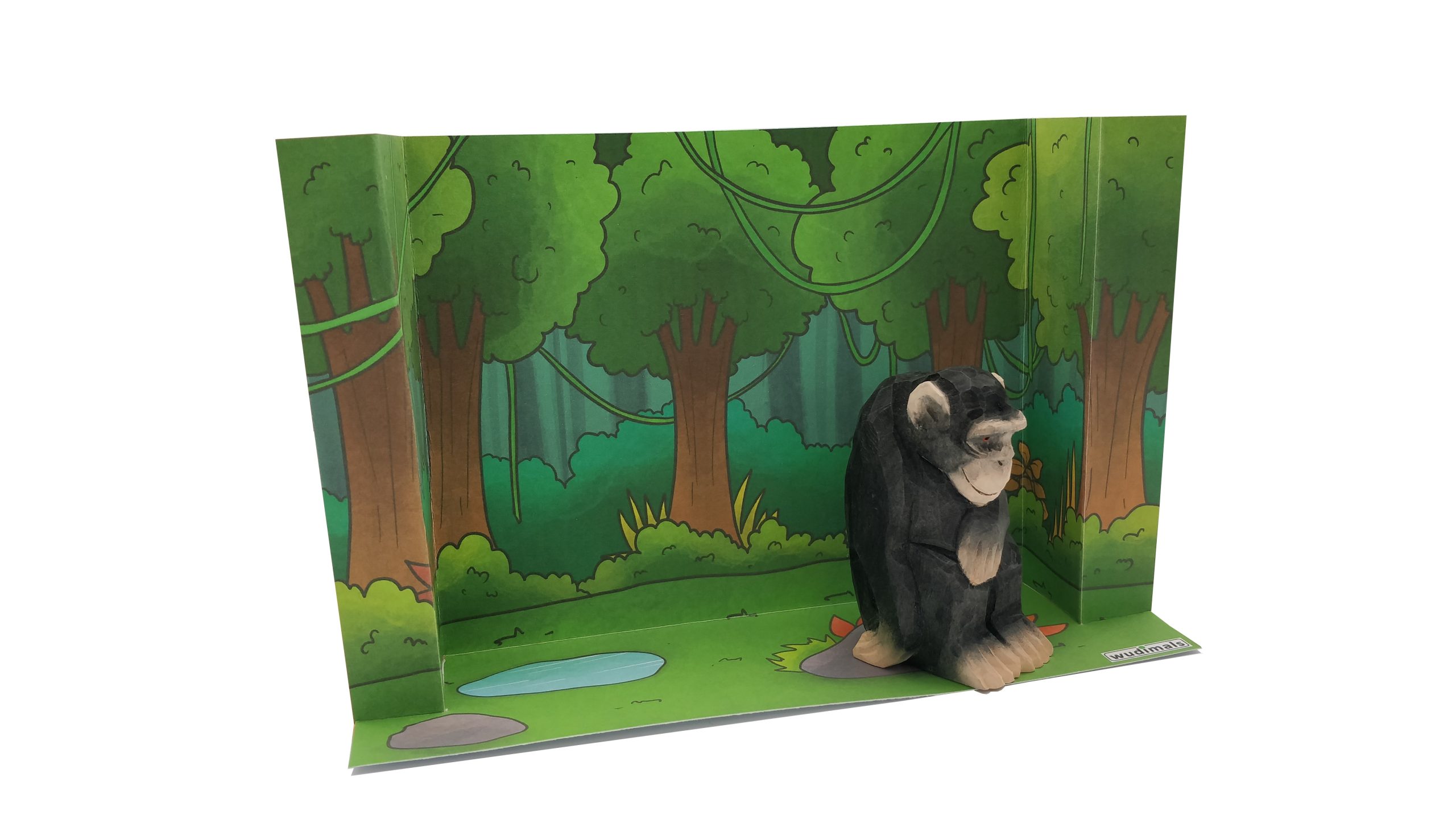 JUNGLE HABITAT - 3D DIORAMA (COLOUR)